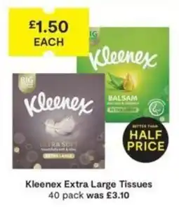 SuperValu Kleenex extra large tissues offer