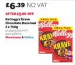 Costco Kellogg's Krave Chocolate Hazelnut offer