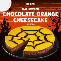 Iceland Iceland Halloween Chocolate Orange Cheesecake 450g offer