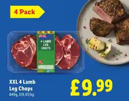 Lidl XXL 4 Lamb Leg Chops offer