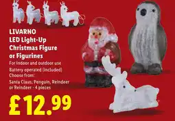 Lidl Livarno led light-up christmas figure or figurines offer