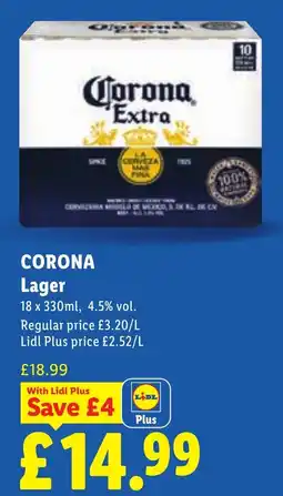 Lidl Corona lager offer