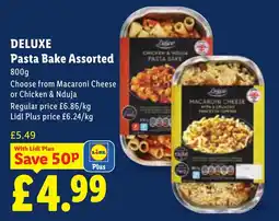 Lidl Deluxe pasta bake assorted offer