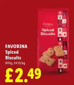 Lidl Favorina spiced biscuits offer