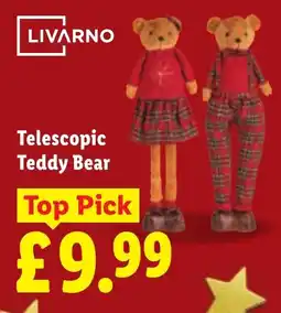 Lidl Livarno telescopic teddy bear offer