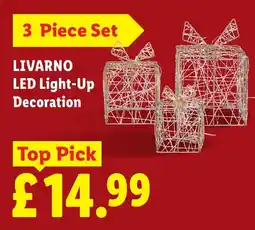 Lidl Livarno led light-up decoration offer