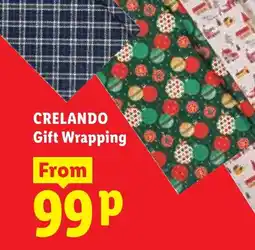 Lidl Crelando gift wrapping offer