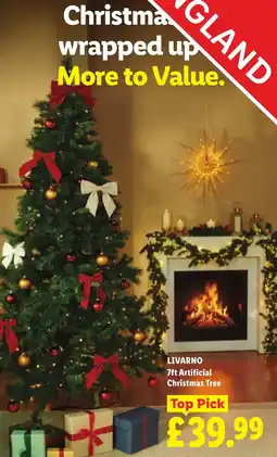 Lidl Livarno 7ft Artificial Christmas Tree offer