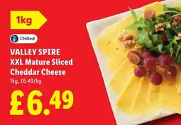 Lidl Valley Spire XXL Mature Sliced Cheddar Cheese offer