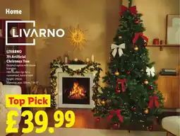 Lidl Livarno 7ft Artificial Christmas Tree offer