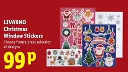Lidl Livarno Christmas Window Stickers offer
