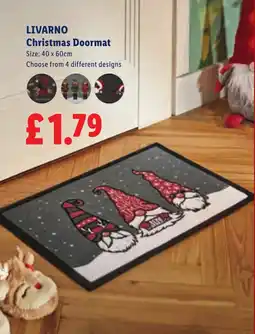 Lidl Livarno Christmas Doormat offer