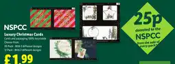 Lidl Nspcc luxury christmas cards offer