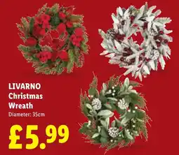 Lidl Livarno Christmas Wreath offer