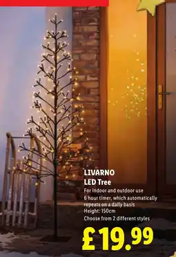 Lidl Livarno led tree offer