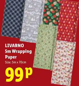 Lidl Livarno wrapping paper offer