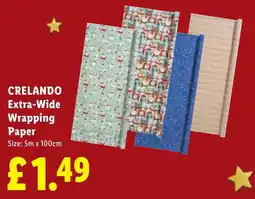 Lidl Crelando extra-wide wrapping paper offer