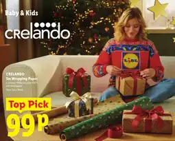 Lidl Crelando wrapping paper offer