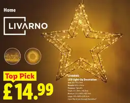 Lidl Livarno led light-up decoration offer