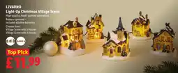 Lidl Livarno light-up christmas village scene offer