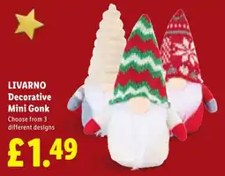 Lidl Livarno decorative mini gonk offer