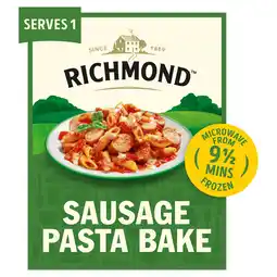 Iceland Richmond Sausage Pasta Bake with a Rich Tomato & Red Pepper Sauce 400g offer