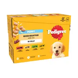 Iceland PEDIGREE Junior Puppy Wet Dog Food Mixed Selection In Jelly 12 x 100g Pouch offer