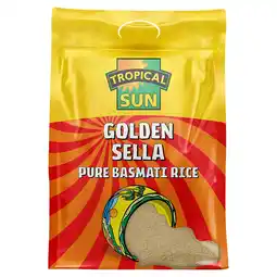 Iceland Tropical Sun Golden Sella Pure Basmati Rice 5kg offer