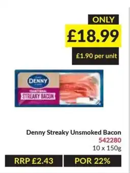 Musgrave MarketPlace Denny Streaky Unsmoked Bacon offer