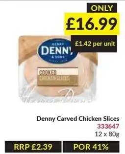 Musgrave MarketPlace Denny Carved Chicken Slices offer