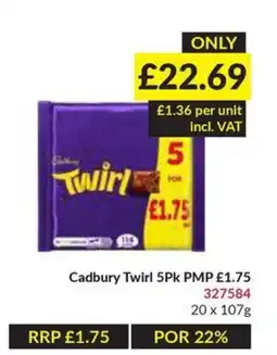 Musgrave MarketPlace Cadbury Twirl 5PK offer