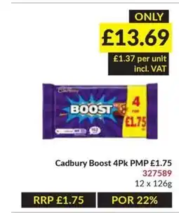 Musgrave MarketPlace Cadbury Boost 4Pk PMP offer