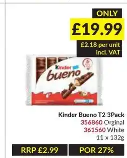 Musgrave MarketPlace Kinder Bueno T2 3Pack offer