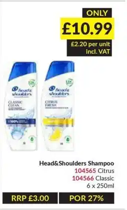 Musgrave MarketPlace Head&Shoulders Shampoo offer