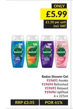 Musgrave MarketPlace Radox Shower Gel offer