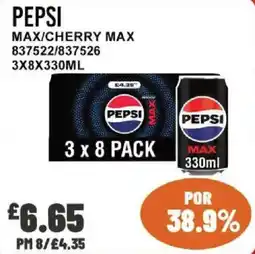 Bestway Pepsi max/cherry max offer