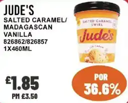 Bestway Jude's salted caramel/madagascan vanilla ice cream offer