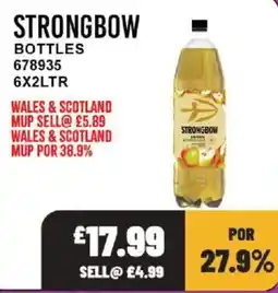 Bestway Strongbow bottles offer