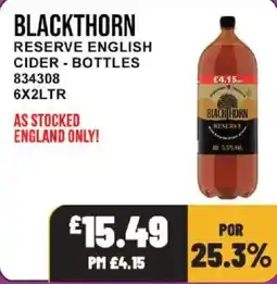 Bestway Blackthorn reserve english cider offer