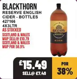 Bestway Blackthorn reserve english cider offer