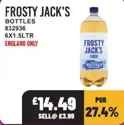 Bestway Frosty Jack's cider offer