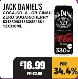Bestway Jack Daniel's coca-cola offer