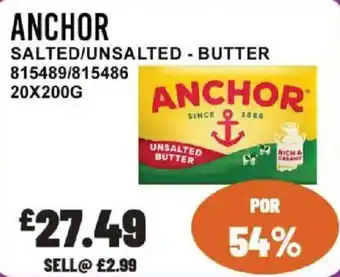 Anchor salted/unsalted butter