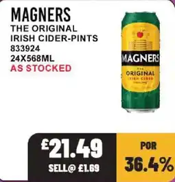 Bestway Magners the original irish cider-pints offer
