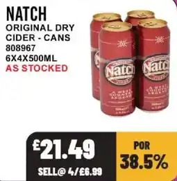 Bestway Natch original dry cider offer