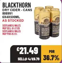 Bestway Blackthorn dry cider offer