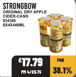 Bestway Strongbow original dry apple cider offer
