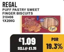 Bestway Regal puff pastry sweet finger biscuits offer