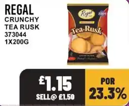 Bestway Regal crunchy tea rusk offer