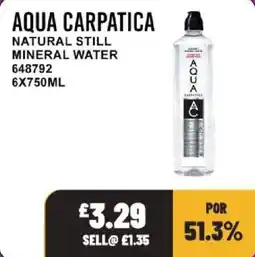 Bestway Aqua Carpatica natural still mineral water offer